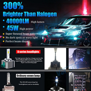 D1S лед лампы HID D2S D3S D4S D5S D8S 90WCanbus (5 фото из 9)