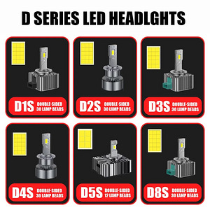 D1S лед лампы HID D2S D3S D4S D5S D8S 90WCanbus (4 фото из 9)