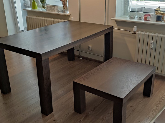 Täispuidust söögilaud ja diivanilaud