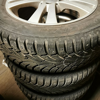 Диски+зимние шины. Стояли на nissan primera.