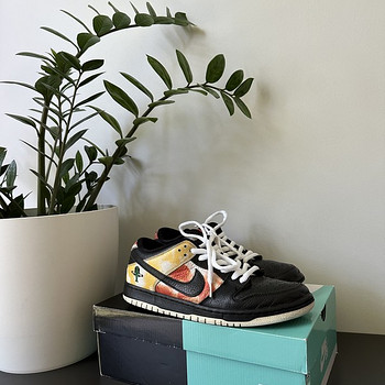Черные кроссовки Nike SB Dunk Low Raygun