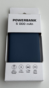 Powerbank 5000mAh , Blue (1 foto / 2)