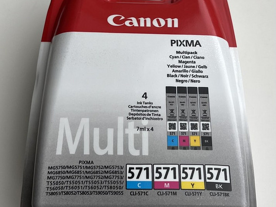 Canon Pixma Multipack CLI-571Black, Cyan, Magenta, Yellow