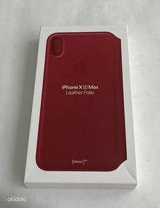 iPhone XS Max Leather Case Folio Red (1 фото из 2)