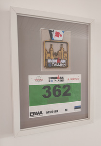 IRONMAN medali ja numbri raamimine (1 foto / 1)