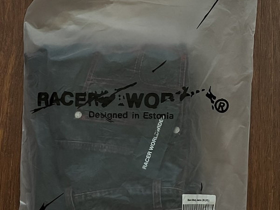 Racer worldwide black misty jeans