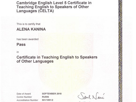 English teacher for adults