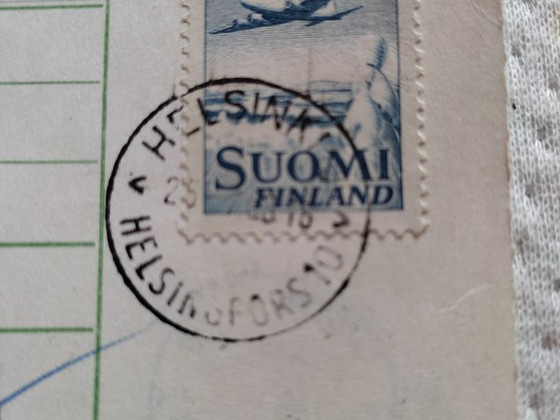 Марка гашеная 1968г suomi