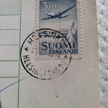 Марка гашеная 1968г suomi