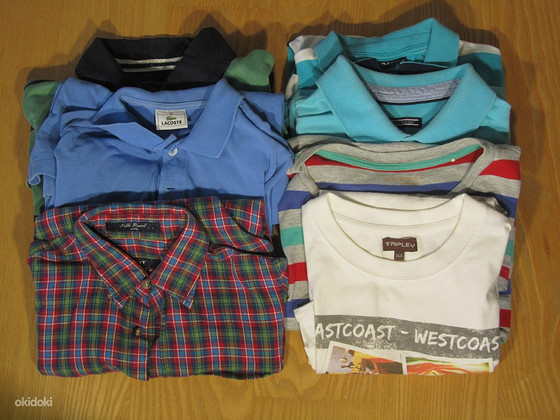 Рубашки, поло/футболки для мальчиков 9-14 лет Lacoste, Gant,