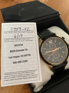 Мужские часы - Boccia Titanium Chronograph Sapphire Crystal (1 фото из 3)