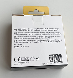 Biltema USB charger, Type A, 2.4 A (2 фото из 4)