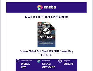 Steam voucher for 105 euro (1 foto / 3)