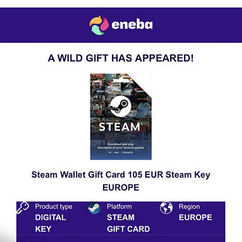 Steam voucher for 105 euro