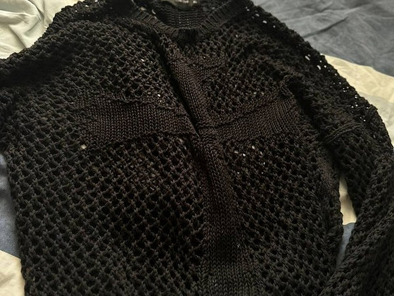 Sell racer worldwide Black Cross Net Sweater