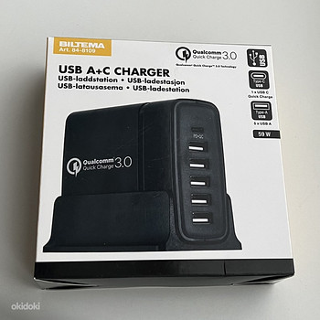 Biltema USB charging station with 6 ports