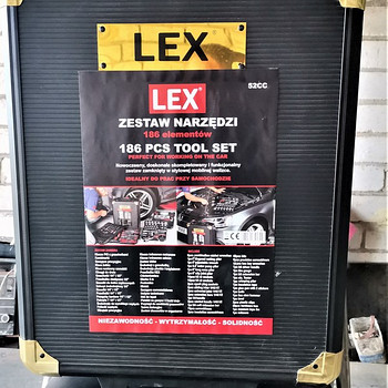 Набор инструментов 186 деталей LEX