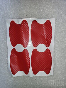 3D süsinikkiust autoukse Künnise kleebis 4tk (9 foto / 10)