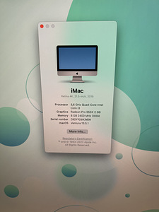 iMac (Retina 4K, 21.5-inch, 2019) (2 foto / 3)