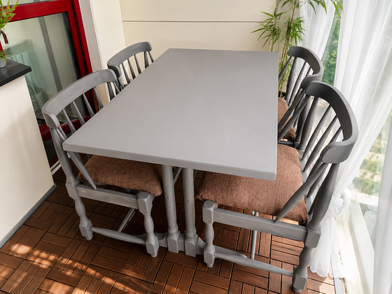 Söögilauakomplekt, laud + 4 tooli