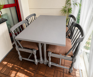 Söögilauakomplekt, laud + 4 tooli (1 foto / 3)