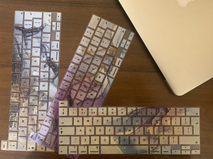 MacBook силиконовый чехол-клавиатура ENG/RUS (7 фото из 8)