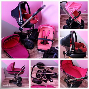 Quinny Buzz xtra3 pink gold frame limited edition 3in1.