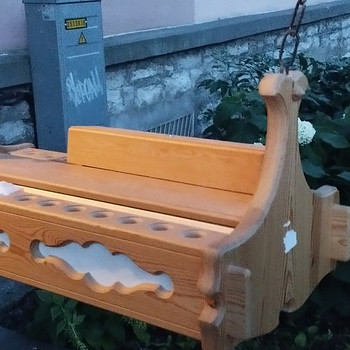 Деревянная лампа