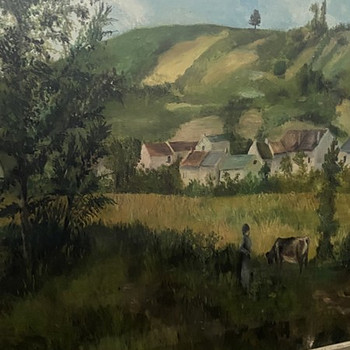 Cow & village