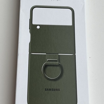 Samsung Galaxy Z Flip4 Silicone Cover with Ring , Khaki