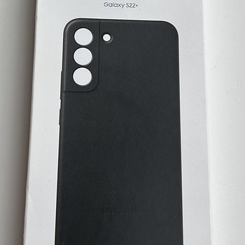 Samsung Galaxy S22+ Leather Cover , Black