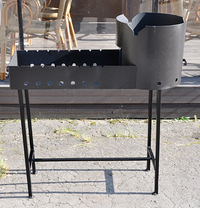 Grill pliidiga pada jaoks 12L d370mm, 90X32x12cm (2 foto / 6)