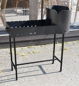 Grill pliidiga pada jaoks 12L d370mm, 90X32x12cm (3 foto / 6)