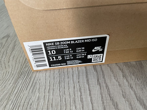 Nike SB Zoom Blazer Mid ISO RED (2 фото из 4)