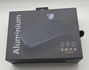 ZENS Aluminium 3 in 1 Wireless Charger , Black (1 фото из 3)