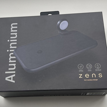 ZENS Aluminium 3 in 1 Wireless Charger , Black