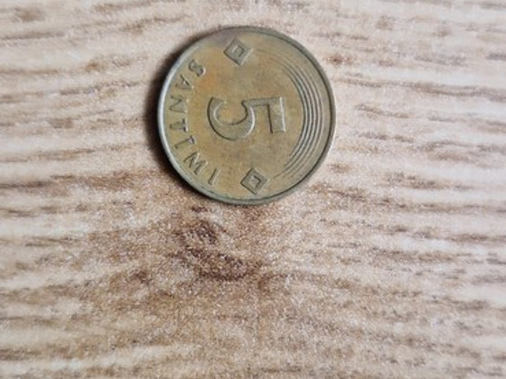 Läti 5 santimi 1992 aasta.