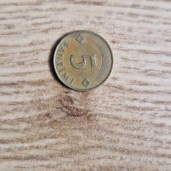 Läti 5 santimi 1992 aasta.