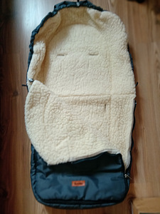 Sensillo vankri magamiskott, villane, 95x40, helehall (2 foto / 3)