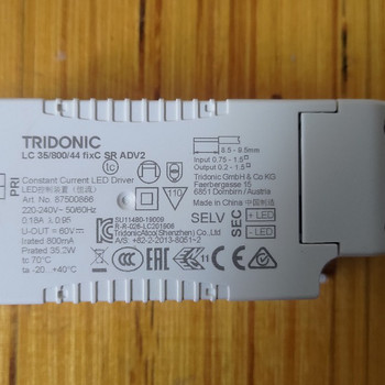 Светодиодные драйверы Tridonic LC 35/800/44 fixC SR ADV2