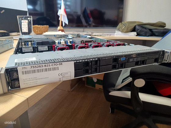 HP DL360, 1*E5-2620 v3, 16gb ram, 2*600gb, 1 aasta garantii