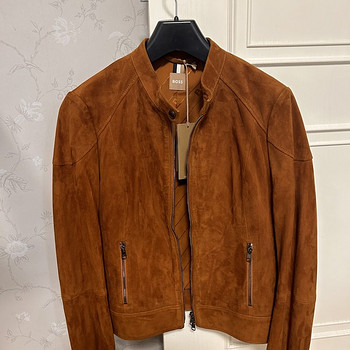 Uus Boss Casual jope, siltidega, 100% nahk