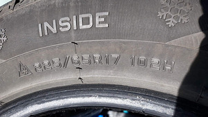 Kasutatud lamellrehvid 225/65 R17 4tk. (3 foto / 3)
