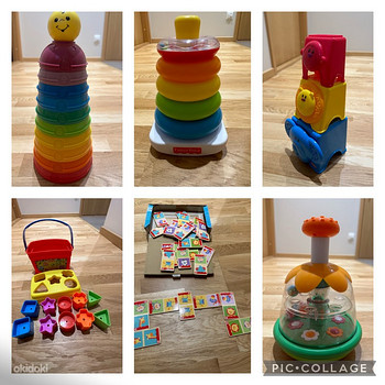 Fisher price (7tk), chicco (1tk), müün kõik koos