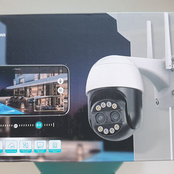 Двухобъективная 4MP+4MP IP-камера с 8-кратным зумом