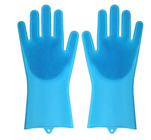 Silikoonkummist majapidamiskindad-harjad/BRUSH GLOVES (1 foto / 3)