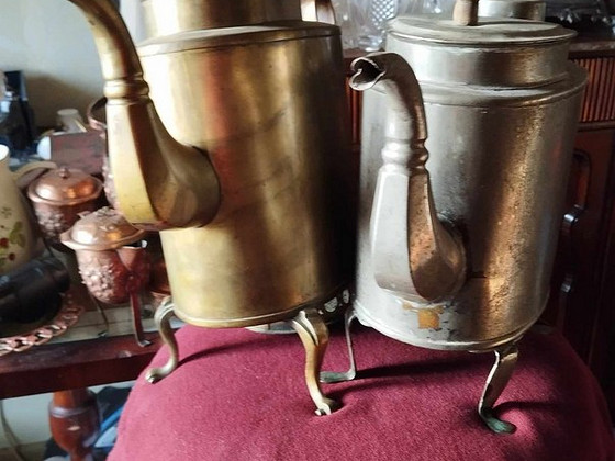 Две старинные кофеварки из старой воронки, 3 и 2 л.