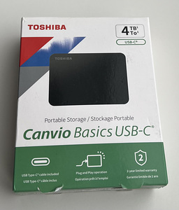 Toshiba Canvio Basics USB-C 4TB , Black (1 foto / 3)