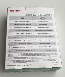 Toshiba Canvio Basics USB-C 4TB , Black (2 foto / 3)