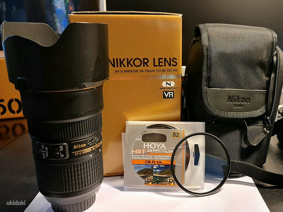 Nikon AF-S Nikkor 24-70 objektiiv+ AF-S Nikkor70-300